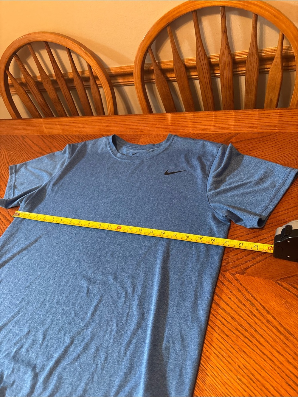 Nike Men's Heather Sky Blue Short-Sleeve Athletic Tee - Picture 6 of 7